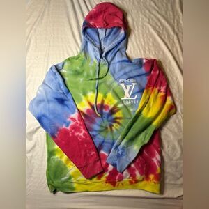 COPY - COPY - Assholes Live Forever Rare Tie Dye LV Hoodie Unisex
